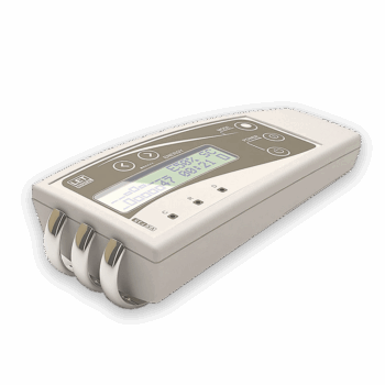 White COSMODIC VX735Ag therapy device with three curved silver electrodes and LCD screen.